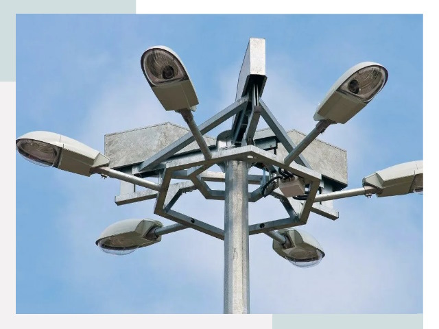 Монтаж осветительных мачт в Амурске