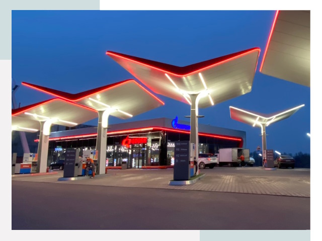 Навесы для АЗС в Амурске