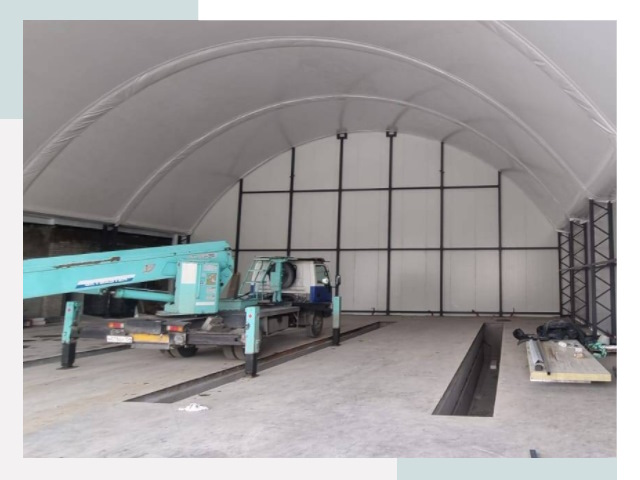 Внутреннее оснащение ангаров в Амурске