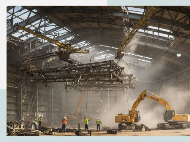 Демонтаж ангаров в Амурске от 620 руб. за м²