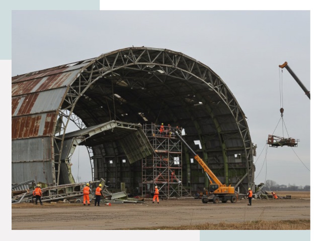 Демонтаж ангаров в Амурске